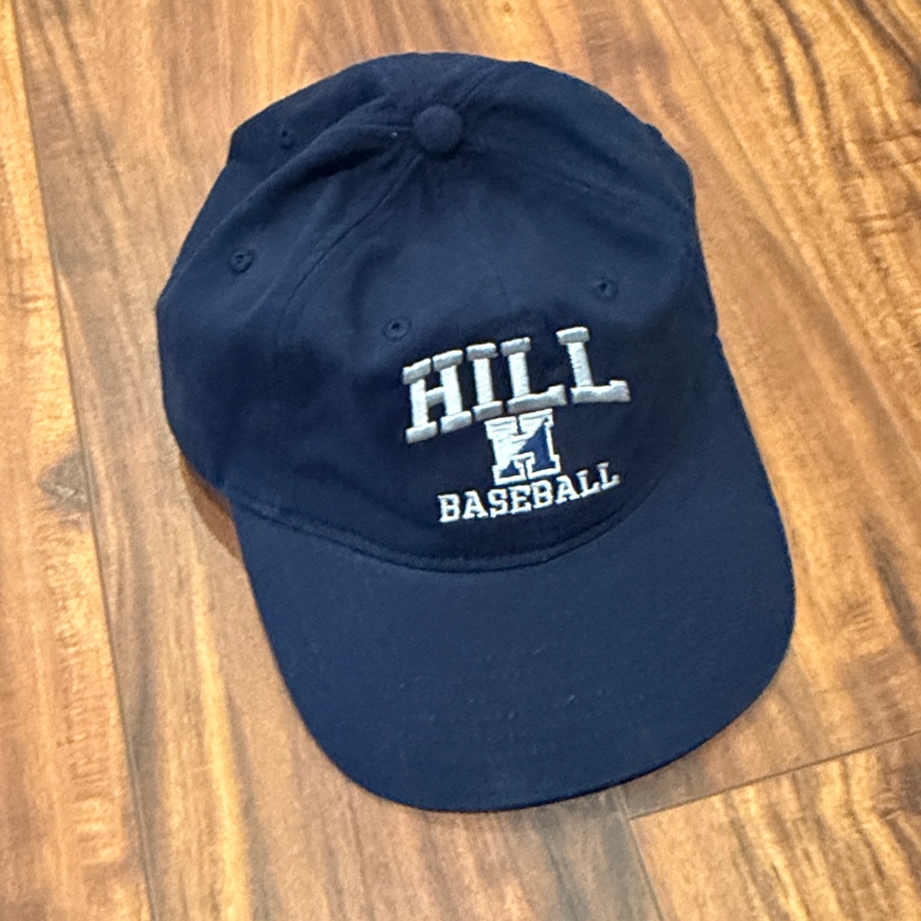 New Hill School Baseball Cap Hat Navy Embroidered Adjustable New Hill School Baseball Cap Hat Navy Embroidered Adjustable